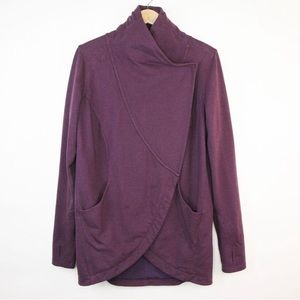 Lululemon That’s a Wrap Sweater Bordeaux Cardigan